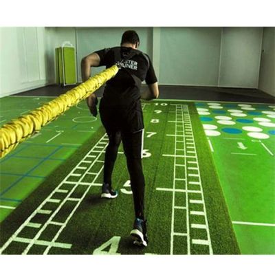 15 mm Fitness Zemin Spor Salonu Sanal Çim Spor Salonu için Kahverengi Ölçüm 3/16 inç Dayanıklı