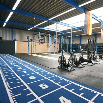 15 mm Fitness Zemin Spor Salonu Sanal Çim Spor Salonu için Kahverengi Ölçüm 3/16 inç Dayanıklı