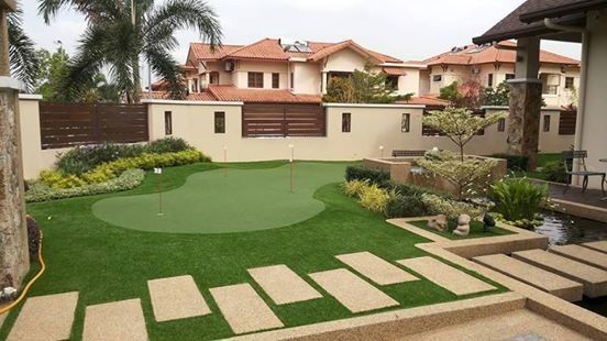 DORELOM 15mm Golf için yapay yeşil çim otlama 4*25m Top genişliği Her Hava