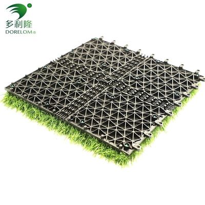 Yapay çim fayansları 30x30cm 3cm Yüksek Samanlık Yeşil İç ve Dış Kapı için Uygun
