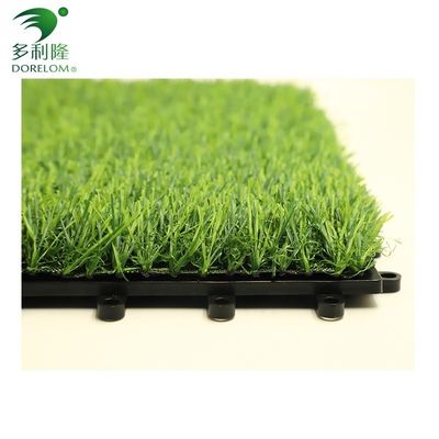 Yapay çim fayansları 30x30cm 3cm Yüksek Samanlık Yeşil İç ve Dış Kapı için Uygun