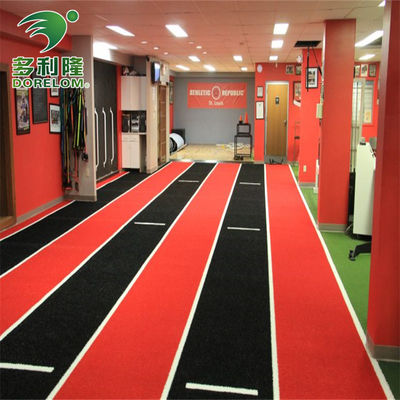 ISO9001 ISO14001 sertifikalı yapay çim fitness spor salonu kapalı kızaklı koşu pistleri için