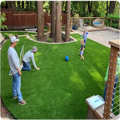 CE ISO9001 ISO14001 Sertifikalı 50mm 55mm 60mm Futbol Futbol Alanı için Sentetik Çim
