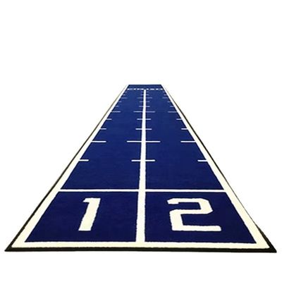 Önceden dikili yeşil yapay çim spor salonu çim spor salonu için koşu pist gücü kızak 15 mm yığın yüksekliği