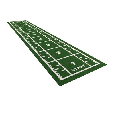 Özel Logo Tasarımı Spor Salonu Kahverengi Çim ve Çift PP NET SPU Destekle Yapay Çim
