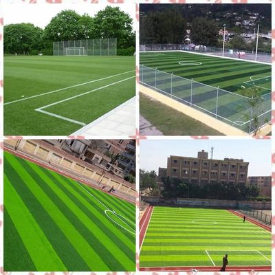 Kalıcı İnşaat Yeşil PE 12000 DTEX Futbol sahası için sentetik çim çimleri