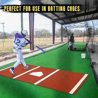 Ticari 5ft*8ft Kalıcı Yapay Çim Beyzbol Batting Mat Açık Hava Uygulamaları için