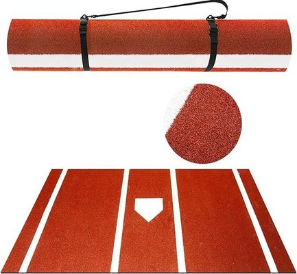 Kaymaz tasarımı ve PE Monofilament PP kıvırcık lifli taşınabilir ev plaka vurma matası