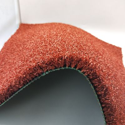 10mm-15mm Yükseklik Badminton Running Way ve Track Spor Badminton için kırmızı yapay çim