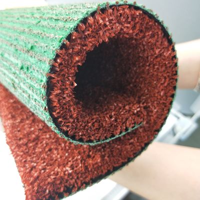 10mm-15mm Yükseklik Badminton Running Way ve Track Spor Badminton için kırmızı yapay çim